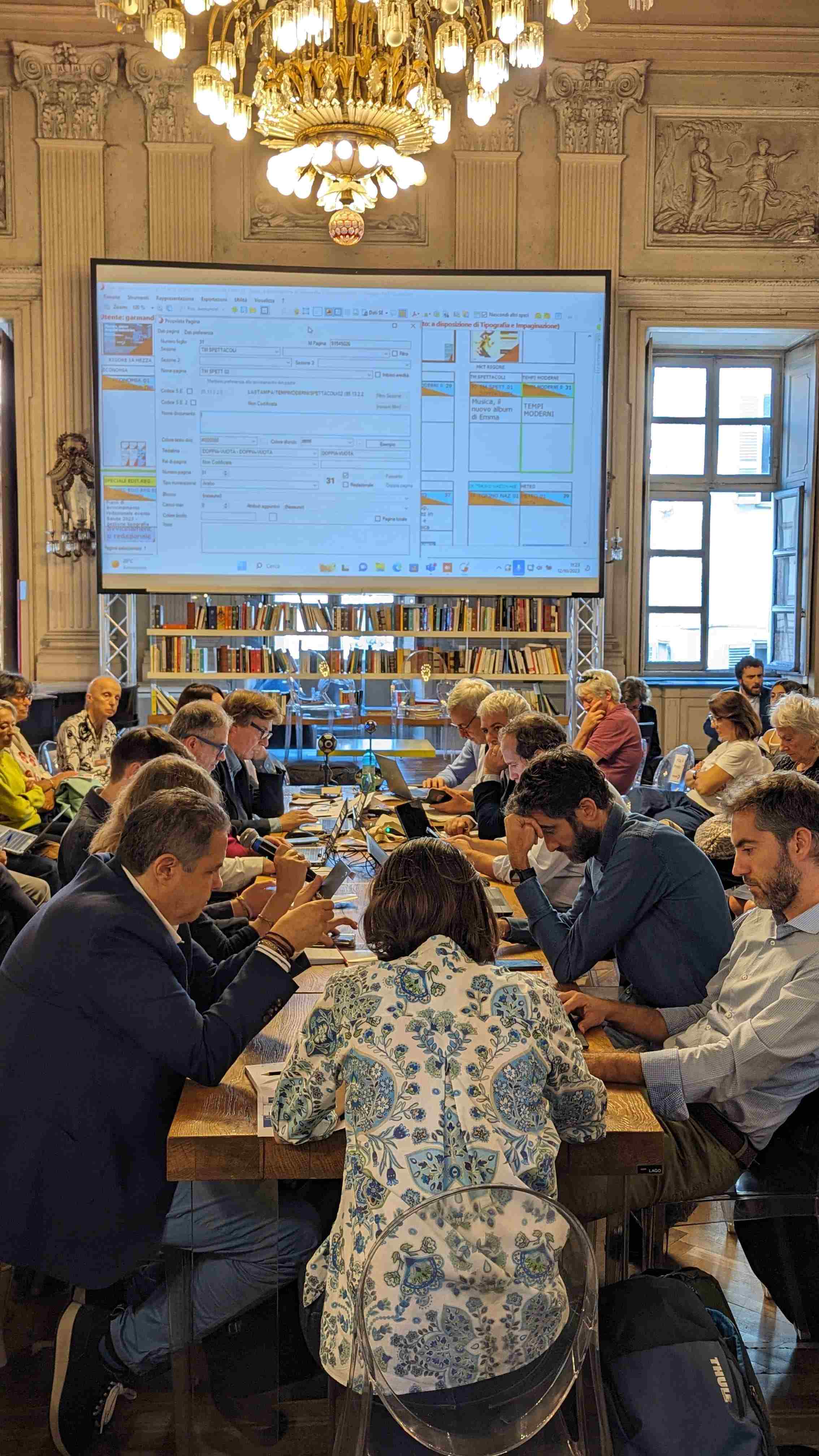 Redazione della Stampa al Circolo dei Lettori 