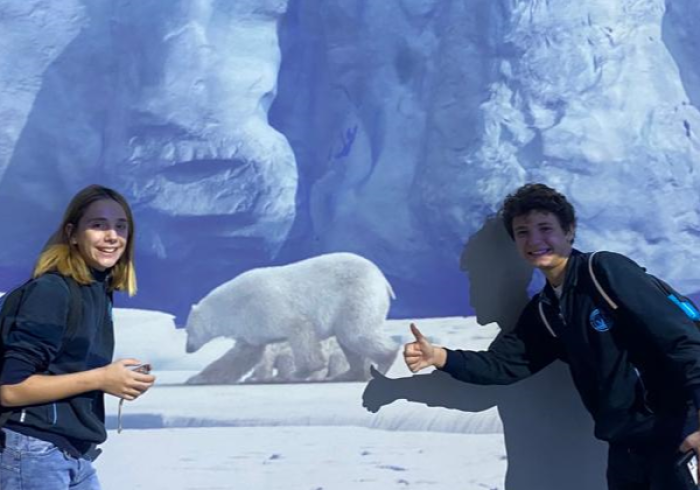 Gli studenti Matteo B. e Dolce L. al Museo Oceanografico di Monaco